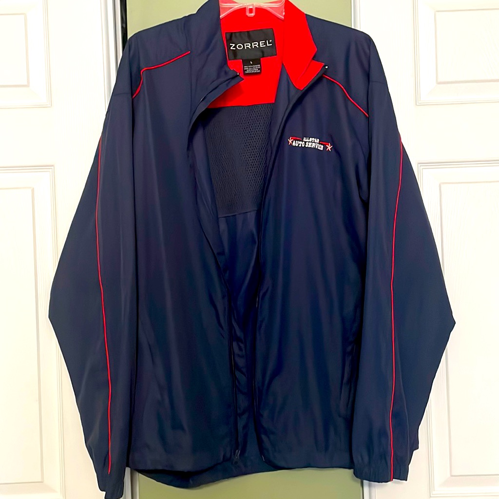 Retro Windbreaker Size Large Zorrel Brand Allstar Auto Service